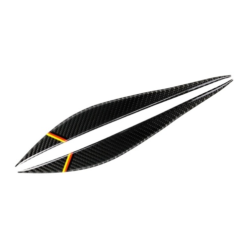 

Carbon Fiber Headlight Eyebrows Eyegids Trim Eye Lid Cover Decoration Стикер для стилизации 1 пара для BMW F30 F31 F32 F33 F34 (2012-2020)