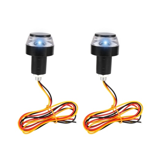 

2Pcs 12V Motorcycle Handlebar End LED Turn Signal Light