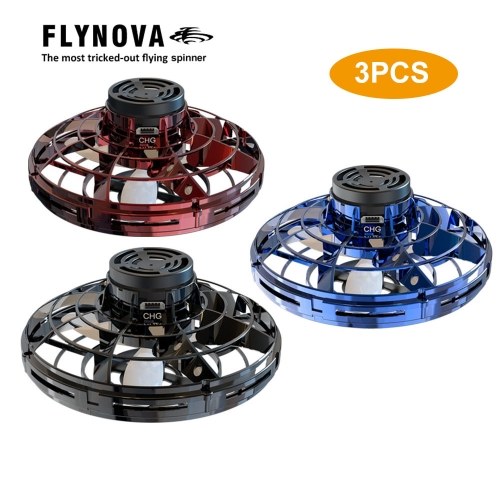 

Flynova UFO Fingertip Upgrade Flight Gyro Flying Spinner Decompression Toy For Adult and Kids(3PCS)