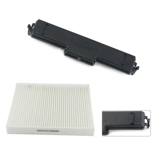 Cabin Air Filter Kit Air Conditioning Filter and Access Door Set Replacement for Dodge Ram 1500 68406048AA 