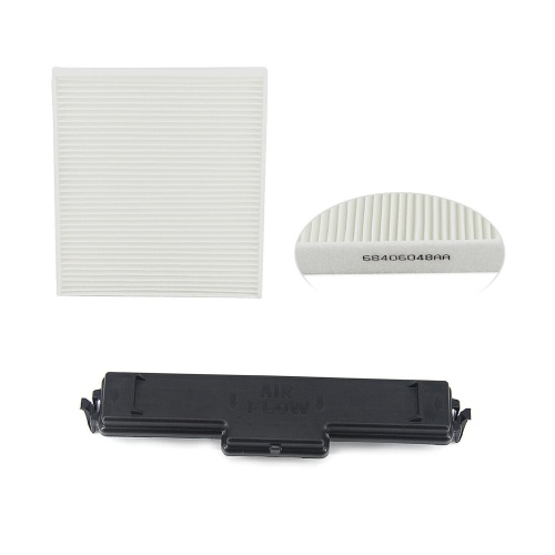 Cabin Air Filter Kit Air Conditioning Filter and Access Door Set Replacement for Dodge Ram 1500 68406048AA 
