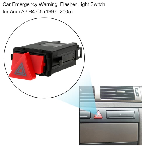 

Hazard Emergency Flasher Warning Light Switch 4B0941509D for Audi A6 B4 C5
