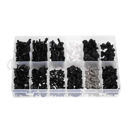 350pcs Car Plastic Push Retainer Pin Rivet Trim Clip Assortments Kit