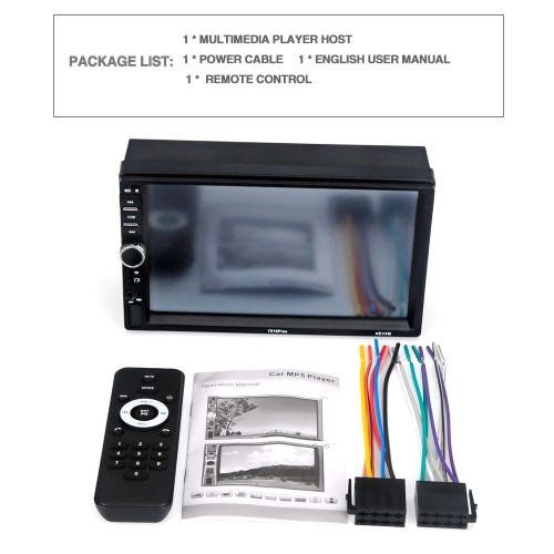 

Wireless Auto Radio Stereo Media Player Universal 7in Touch Screen Car MP5 Player 7018 PLUS