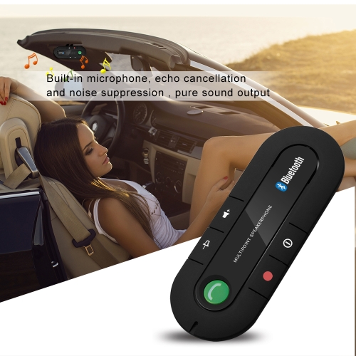 

Sun Visor BT Speakerphone MP3 Music Player Wireless Receiver Speaker Car Charger
