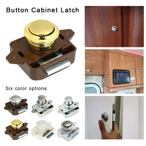 Large Push Button Cabinet Latch Model P02-WN