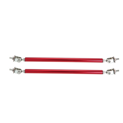 2pcs Adjustable Universal Aluminum Front Bumper Lip Splitter Strut Rod Support Bars