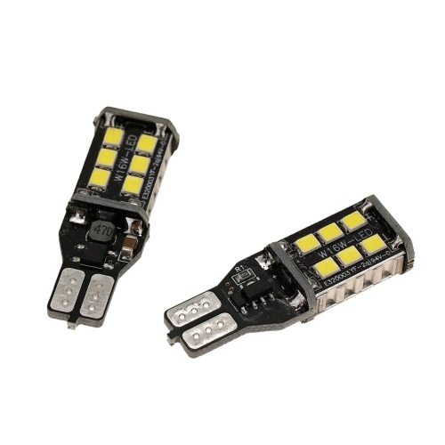 

2pcs T15 LED Reverse Light Bulbs High Power Highlight Backup Parking Light Lamp Bulbs Hawk Eye Ultra Bright Car LED Reversing Light Bulb Modification
