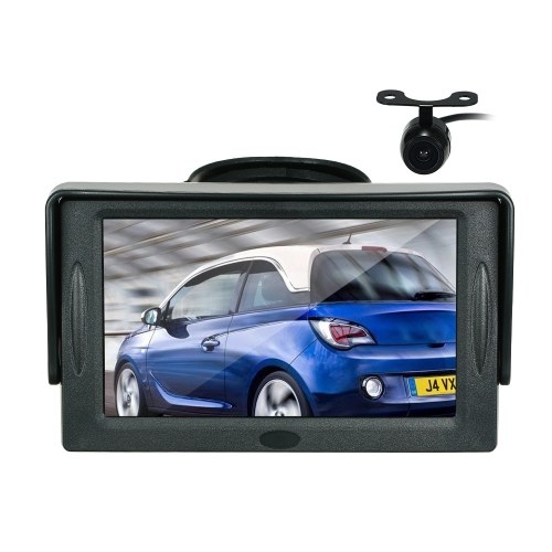 4.3 Inch TFT Color Display Sun Visor Car LCD Monitor Dashboard Screen Parking Monitor Suction Cup Type