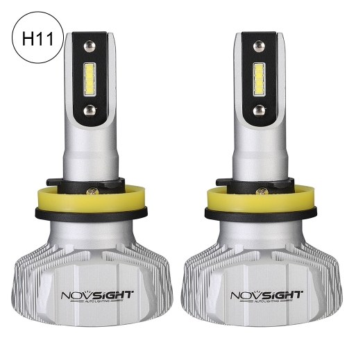 

NOVSIGHT Car H7 LED Headlight Bulbs H1 H4 H7 H11 9005 9006 50W 10000LM LED Light All-in-One Conversion Kit 6500K 12V