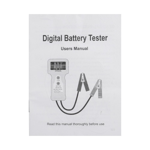 

Automotive Digital Battery Tester Battery Load Checker Charging Voltage Test Tool Car Battery Voltage Universal Tester Fault Diagnosis