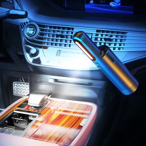 Car Cordless Vacuum Cleaner 6000PA Handheld Dust Collector with 2 Modes LED Light for Car Interior Home Office 
