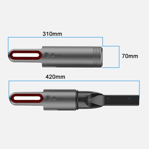 Car Cordless Vacuum Cleaner 6000PA Handheld Dust Collector with 2 Modes LED Light for Car Interior Home Office 