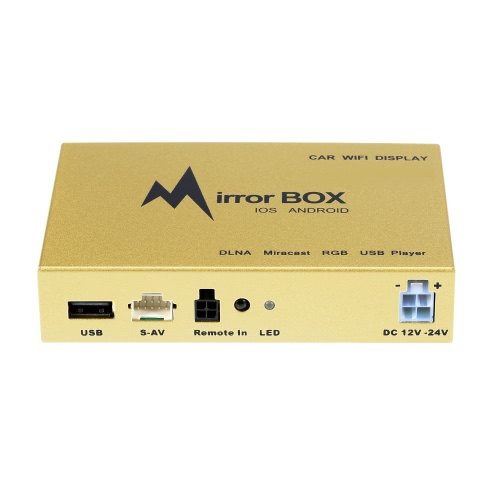 

Car Wifi Mirror Box for IOS Android Mobile Phone GPS Navigation to LCD Monitors Universal A/V Mirror Converter Airplay Miracast DLNA