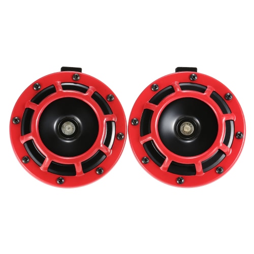 5 "Red Super Loud Compact Electric Blast Tone Horn para motocicleta Chopper 12V carro