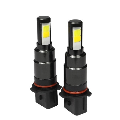 

2PCS Светодиодные противотуманные фары Замена лампы 9005/9006 Dual Color In 1 (6000K / 3000K)