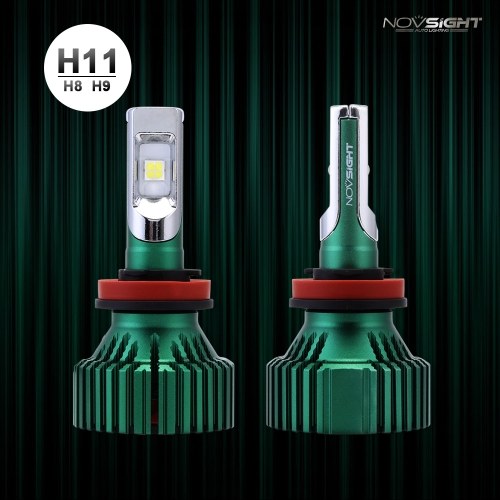 

NOVSIGHT 60W 16000LM H11 Автомобильные светодиодные фары вождения Противотуманные фары Лампы с двойным лучом и штепсельные лампы 6500K D45