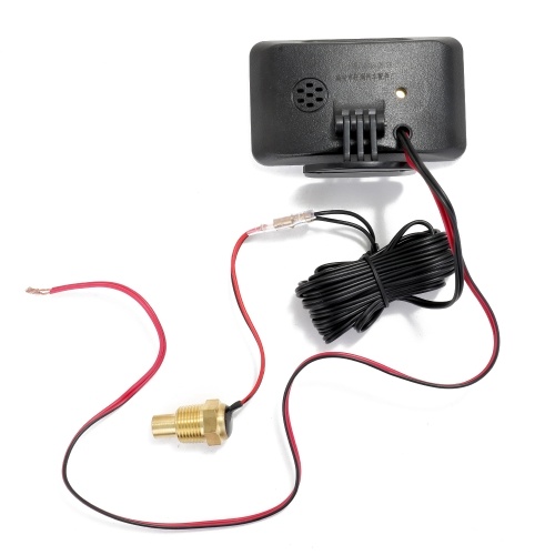Car LCD Digital Display Water Temperature Meter Thermometer Voltmeter Gauge 2in1 Temp & Voltage Meter 1/8 10mm Thread Sensor 
