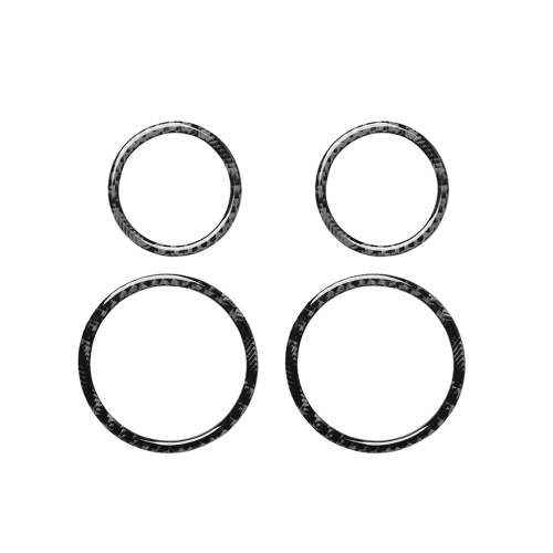 

2 Pair Real Carbon Fiber Door Speaker Frame Cover Trim Audio Horn Rig Panel Strip Car Stylig Replacement for BMW 3 Series E46(1998-2005)