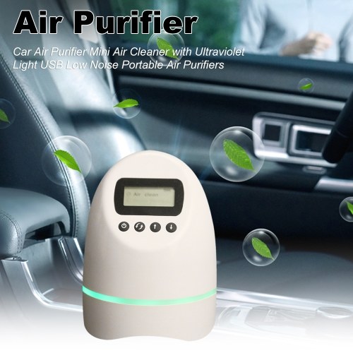 

Car Air Purifier Mini Air Cleaner with Ultraviolet Light USB Low Noise Portable Air Purifiers