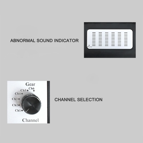 Electronic Stethoscope Car Noise Finder Diagnostic Listening Device Machine Multi-Channel Noise Detector Abnormal Sound Detector for Automotive 