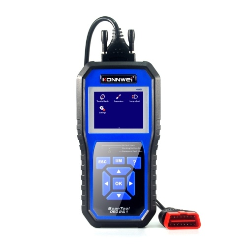 KONNWEI KW450 OBDII Scanner Code Reader Lettore di guasti del motore Cancella / Ripristina codici di errore Sostituzione scanner diagnostico per VW Audi Skoda (versione tedesca)