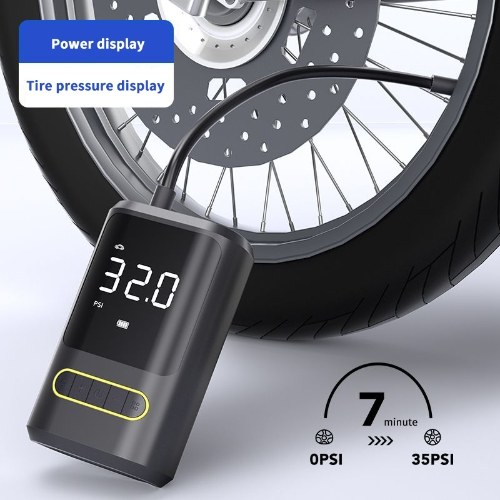 Cordless Air Compressor USB Rechargeable Car Tire Inflator 