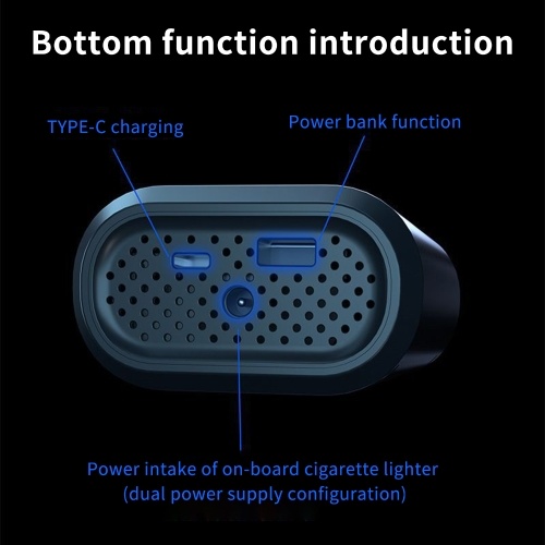 Cordless Air Compressor USB Rechargeable Car Tire Inflator 