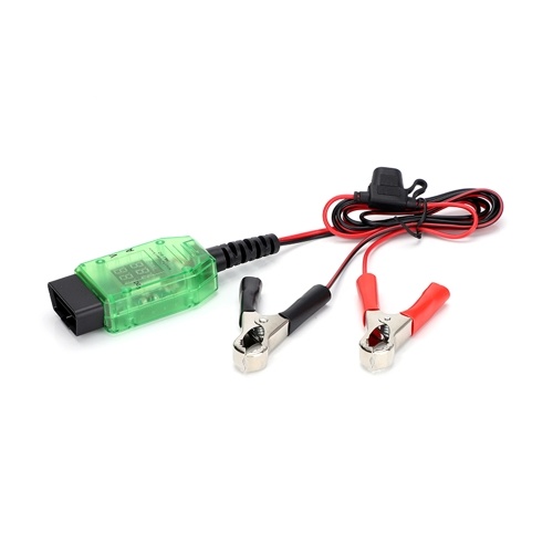 Automotive Battery Tester Dual Digital Voltage Current OBD Connector LED Indicator High Insulation ECU Data Protection Replace Car Battery (12V) 