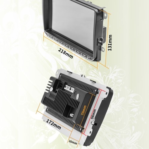 Android 12 Car Stereo Double-Din GPS Navigation FM Radio with 9 Inch IPS Screen 