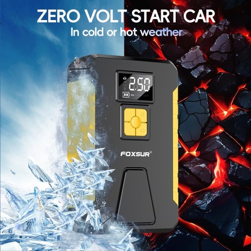 FOXSUR Tire Inflator Portable Air Compressor Cordless Electric Air Pump 