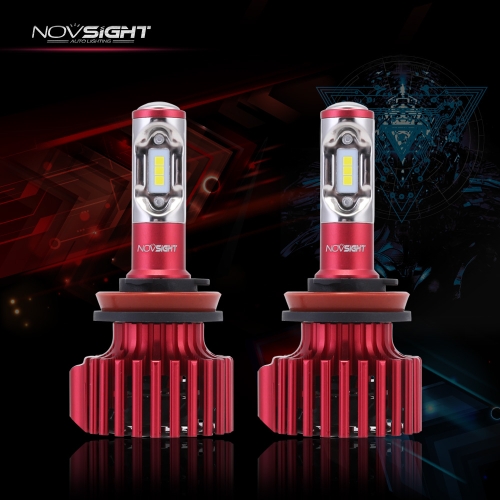 

NOVSIGHT Led H11 Автомобильные светодиодные лампы Hi / lo Beam H11 60W 10000LM Противотуманные фары Лампы