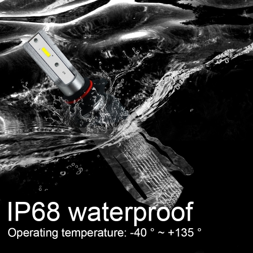 

Car LED Headlight Bulbs Conversion Kit H1 Copper Heat Dissipation 60W/Set 6000K 9600LM White Plag & Play