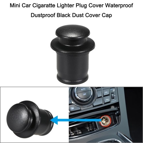 

Mini Car Cigaratte Lighter Plug in Waterproof Dustproof Cigarette Lighter Plug Cover Black