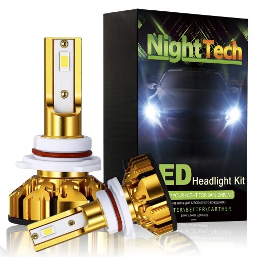 

NightTech 2Pcs Автомобильная светодиодная головная лампа 48W 5200LM H4 Светодиодные фары Лампы Водонепроницаемый светодиодный фонарь для автомобилей IP68 с высокой передачей фары ближнего света