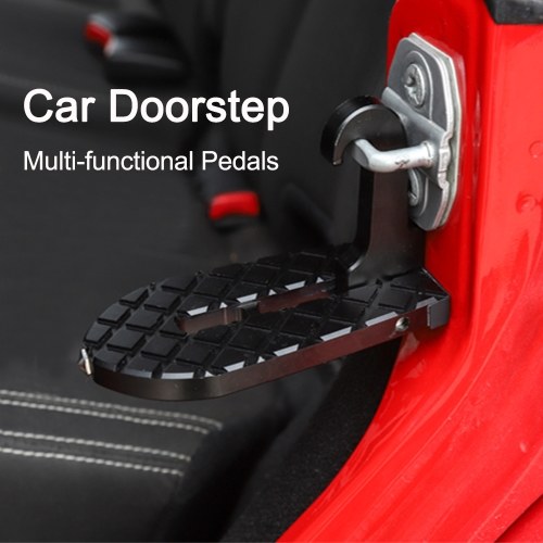 

Universal Safety Hammer Car Doorstep Vehicle Folding Ladder Foot Pegs for Jeep Car SUV