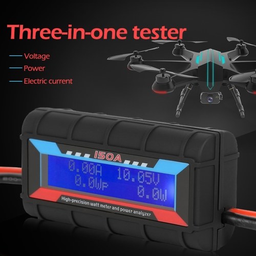 150A High Precision Watt Meter Detector Power Analyzer RC Model Current Voltage Power 