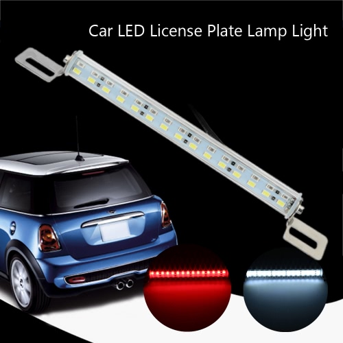 

5630 30-SMD 12V Integrated Car LED License Plate Lamp Backup Brake Light White Red Bolt-on Adjustable Angle Tail Bulb Replacement