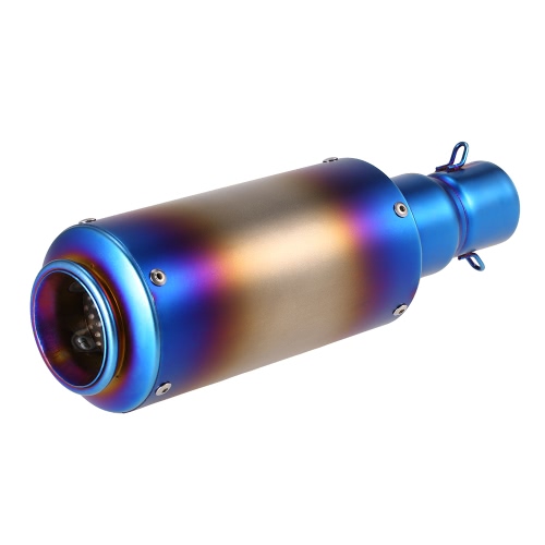 38-51mm Burn Blue Refit Exhaust Muffler With fit for Motorcycles ATV Universal