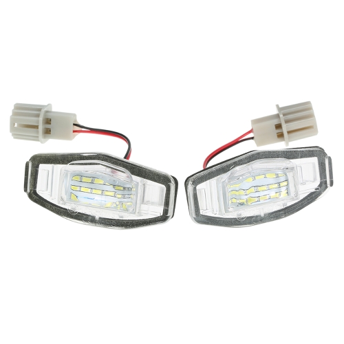 

2x 18 LED License Plate Light Direct Fit For Acura TL TSX MDX Honda Civic Accord