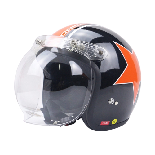 

3-Snap Bubble Visor Shield Universal 10 Color Opt & Flip Up Adapter Helmet Snaps