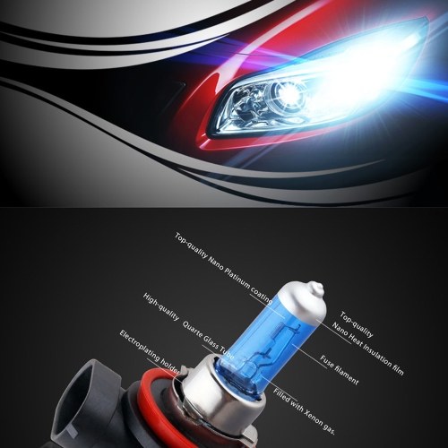 

H11 12V 55W White Halogen Lamp Car Auto Headlight