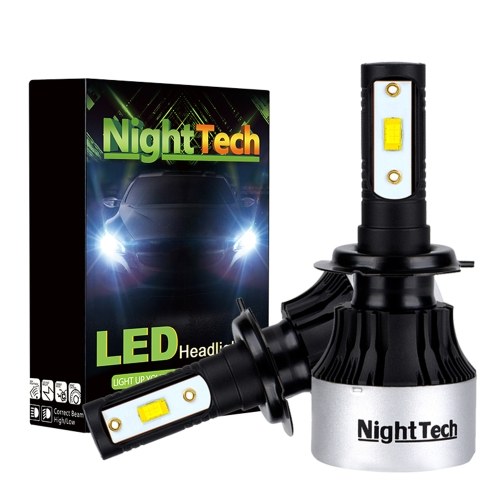 

NightTech 2PCs Car Led Head Light V8 CSP Light H4 Водонепроницаемый светодиодный фонарь для автомобилей IP68 с высокой передачей фары ближнего света