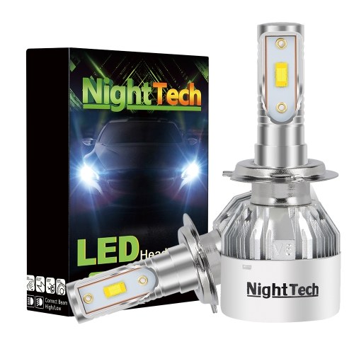 

NightTech Car Светодиодные лампы головного света 56W 5600LM Автомобильная фара Противотуманная фара Супер яркий внешний вид автомобиля Белый свет 9005