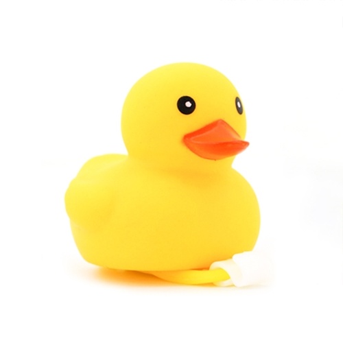 

Cute Little Yellow Duck Bamboo Dragonfly with Helmet for Bike Motorcycle
