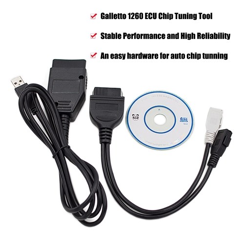 Autodiagnosekabel Galletto 1260 ECU Chip Tuning Tool EOBD / OBD2 / OBDII Schnittstelle für Autodiagnosekabel