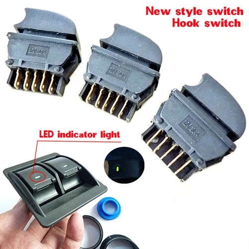 12V Indicatore interruttore di sollevamento interruttore vetro porta finestra fuoristrada con cablaggio