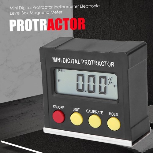 Horizontal Angle Meter Digital Protractor Inclinometer Electronic Level Box Magnetic Base Measuring Tools 