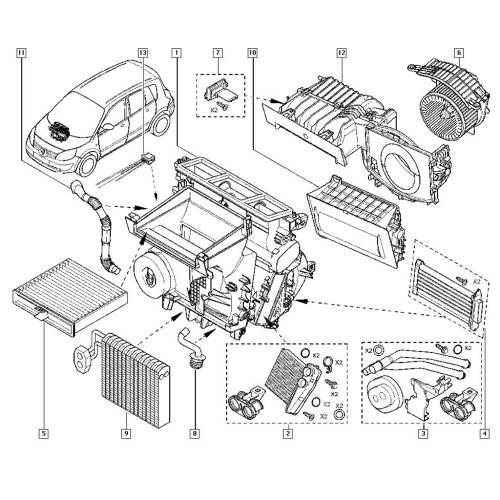 

Heater Blower Fan Resistor Replacement Parts Compatible with Renault Grand Scenic