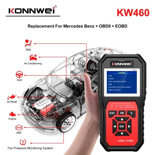 KONNWEI KW460 All System OBDⅡ Scanner Diagnostic Tool 